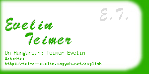 evelin teimer business card